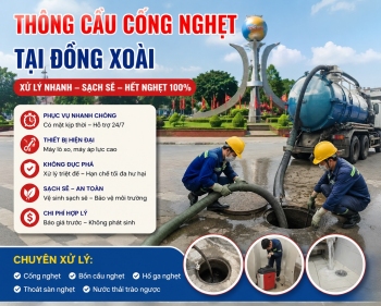 Thông Cầu Cống Nghẹt Tại Đồng Xoài