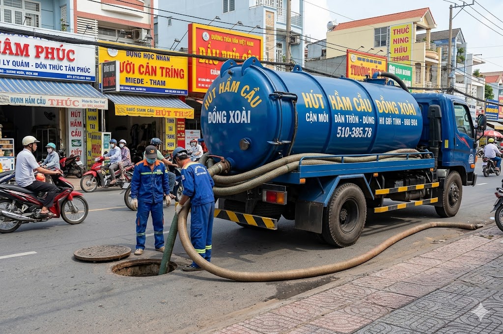 Hút Hầm Cầu Đồng Xoài 1
