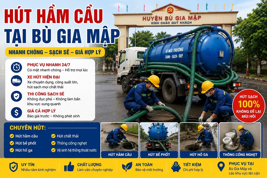 Hút Hầm Cầu Tại Bù Gia Mập